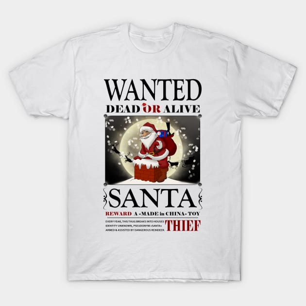 Santa is a Thug T-Shirt by ShaDesign